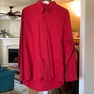 Red Club Room button down